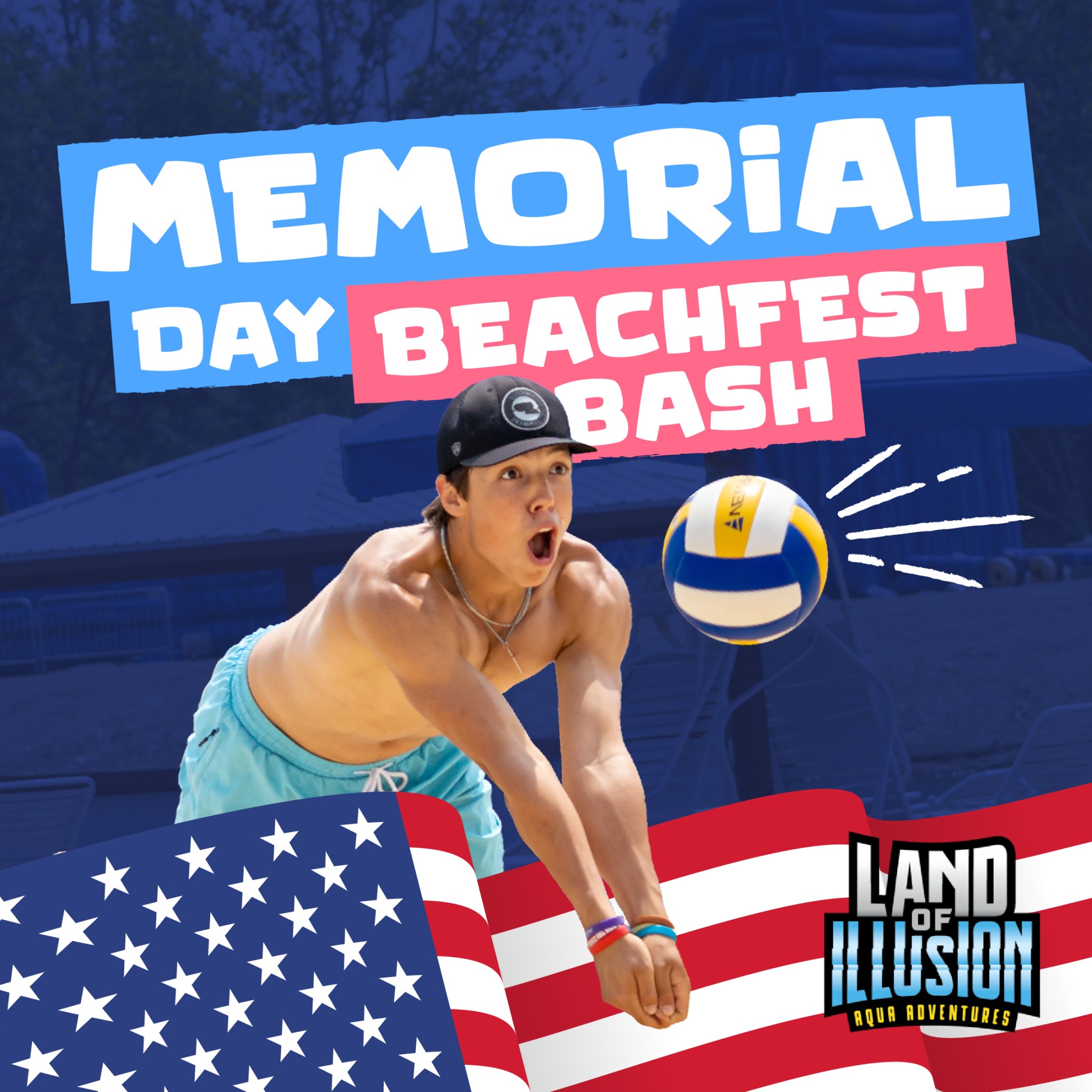 Memorial Day Beachfest BASH Land of Illusion