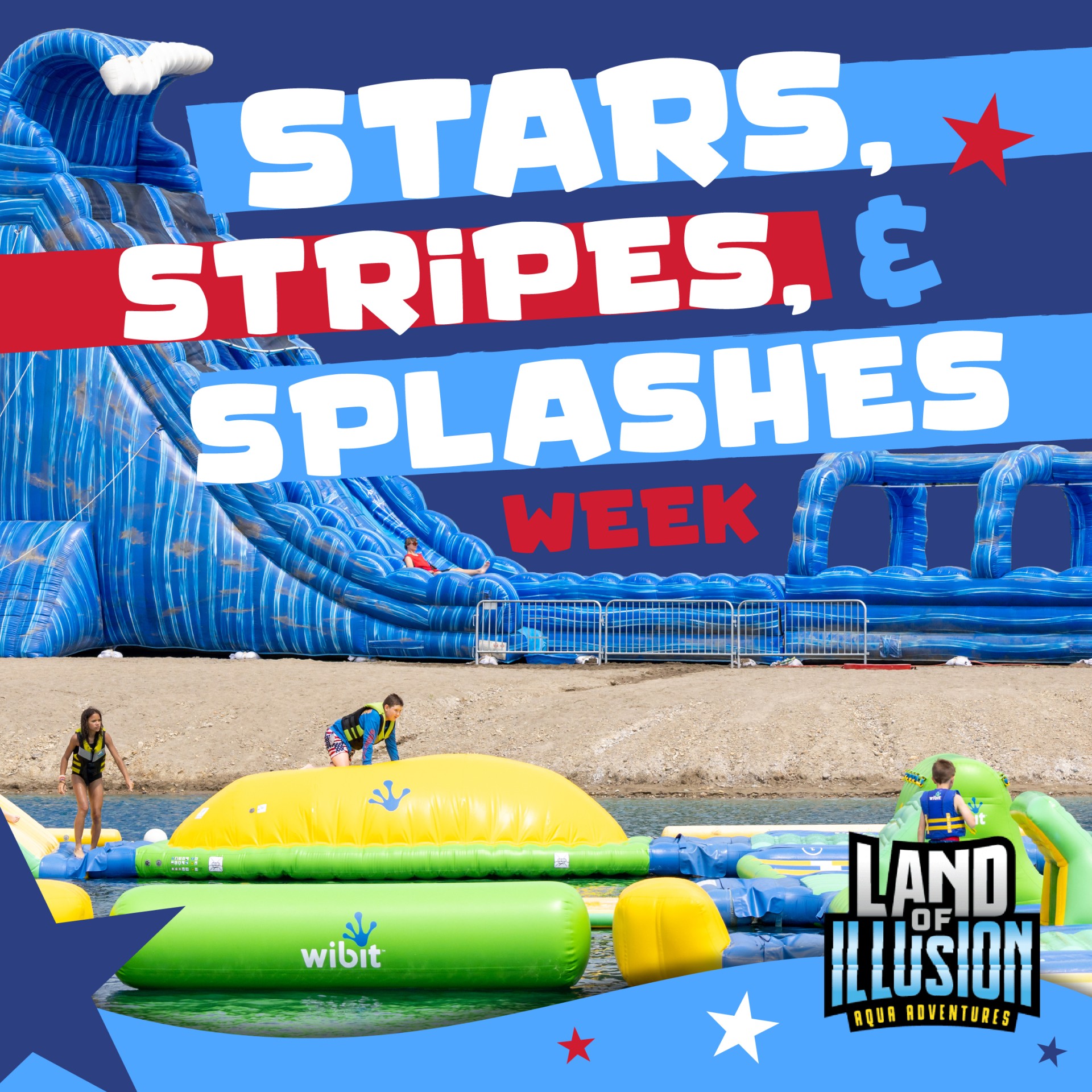 Stars, Stripes, and Splashes Week Land of Illusion